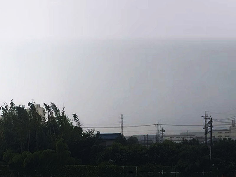24日午後0時半ごろの埼玉県さいたま市上空