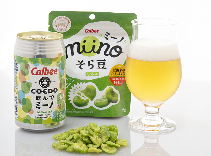 カルビーとのコラボレーション商品「飲んでミーノ」