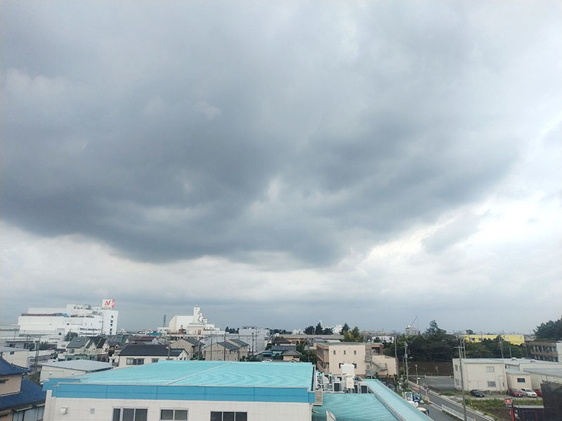 さいたま市上空の雨雲＝8月29日午後1時20分