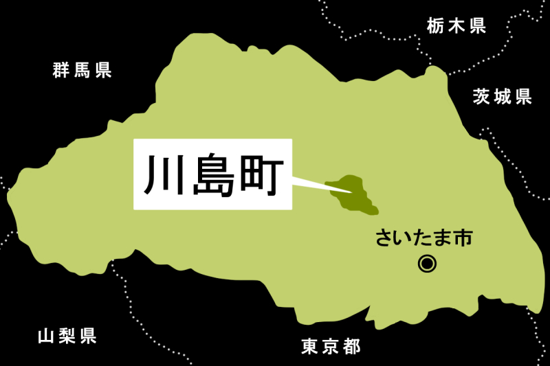 【地図】川島町