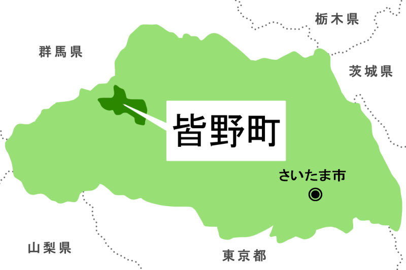 【地図】皆野町（背景白）