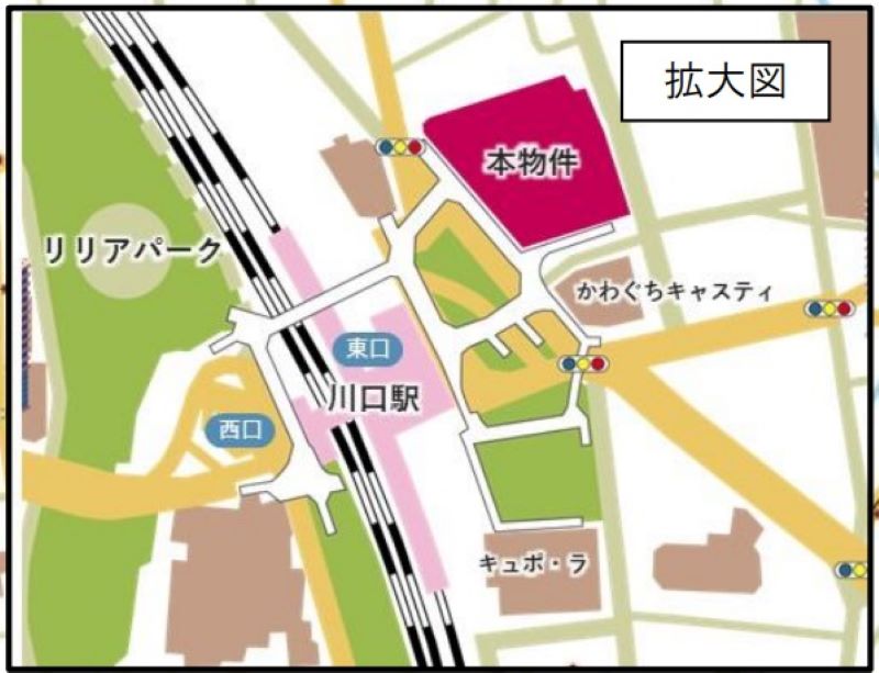 「三井ショッピングパーク ららテラス川口」（本物件）の位置図＝三井不動産株式会社リリースから抜粋