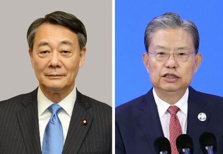 海江田万里衆院副議長、中国の趙楽際・全人代常務委員長