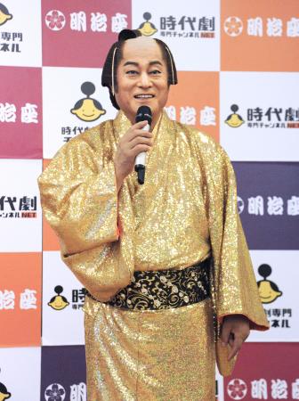 　取材会に登場した松平健＝東京都中央区の明治座