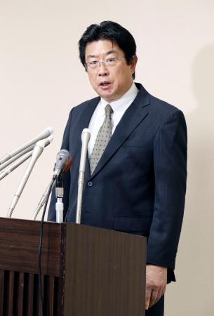 　東京高検検事長に就任し、記者会見する斎藤隆博氏＝１０日午前、東京・霞が関