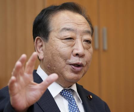 立憲民主党の野田佳彦元首相＝２０２３年７月