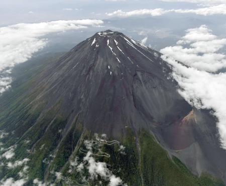 富士山（静岡県側）＝２０１８年