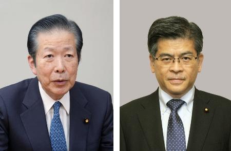 公明党の山口那津男代表、石井啓一幹事長