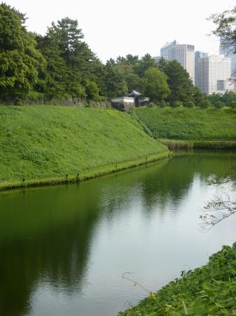 　半蔵門近くの皇居内堀＝東京都千代田区