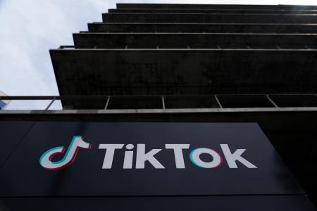 　ＴｉｋＴｏｋの建物＝２０２３年３月、米カリフォルニア州（ＡＰ＝共同）