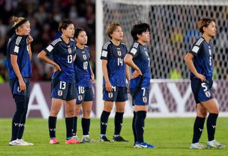 決勝で北朝鮮に敗れたＵ―２０女子日本代表＝コロンビア・ボゴタ（ＡＰ＝共同）