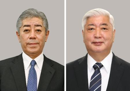 岩屋毅外相（左）、中谷元防衛相