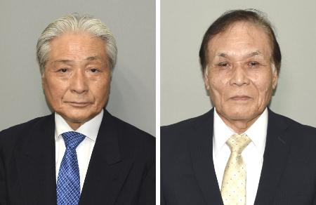 福田富一氏（左）、針川佐久真氏