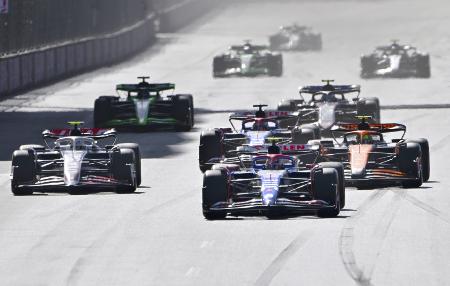 Ｆ１シリーズ第１７戦、アゼルバイジャンＧＰ決勝＝９月１５日、バクー（ゲッティ＝共同）